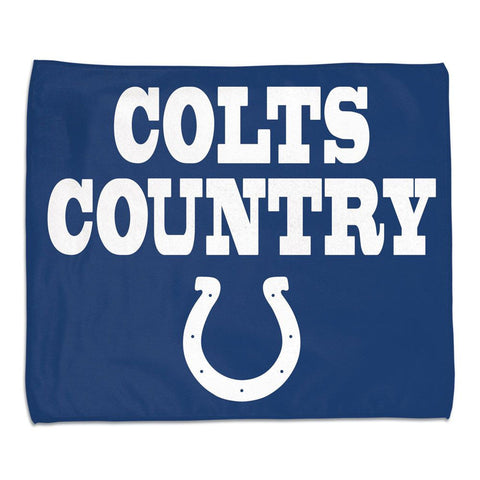 Indianapolis Colts Towel 15x18 Rally Style Full Color-0