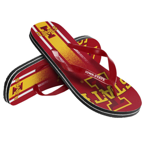 Iowa State Cyclones Flip Flop Unisex Gradient Big Logo - (1 Pair) - L-0