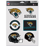 Jacksonville Jaguars Decal Multi Use Fan 6 Pack-0