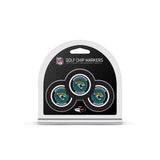 Jacksonville Jaguars Golf Chip with Marker 3 Pack - Team Fan Cave