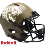 Jacksonville Jaguars Helmet Riddell Replica Full Size Speed Style Salute To Service-0