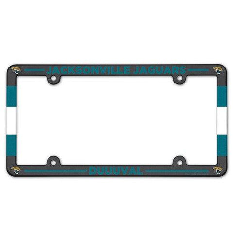 Jacksonville Jaguars License Plate Frame Plastic Full Color Style - Team Fan Cave