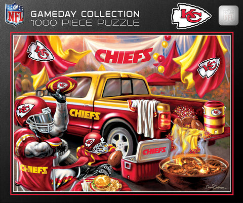 Kansas City Chiefs Puzzle 1000 Piece Gameday Design-0