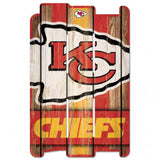 Kansas City Chiefs Sign 11x17 Wood Fence Style-0