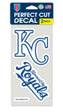 Kansas City Royals Set of 2 Die Cut Decals - Team Fan Cave