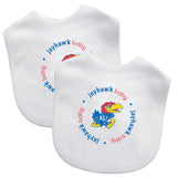 Kansas Jayhawks Baby Bib 2 Pack-0