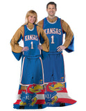 Kansas Jayhawks Blanket 48x71 Comfy Throw Player Design Special Order - Team Fan Cave