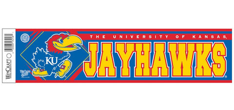 Kansas Jayhawks Bumper Sticker - Special Order-0