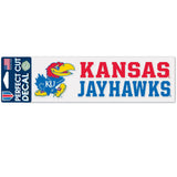 Kansas Jayhawks Decal 3x10 Perfect Cut Color-0