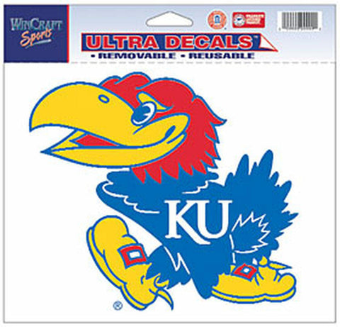 Kansas Jayhawks Decal 5x6 Ultra Color