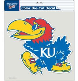 Kansas Jayhawks Decal 8x8 Die Cut Color - Team Fan Cave