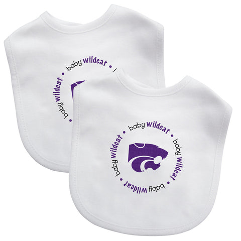 Kansas State Wildcats Baby Bib 2 Pack-0