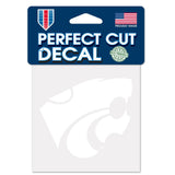 Kansas State Wildcats Decal 4x4 Perfect Cut White - Special Order