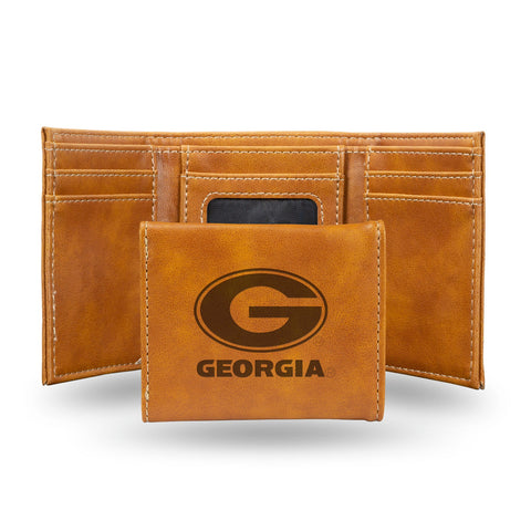 Georgia Bulldogs Wallet Trifold Laser Engraved-0