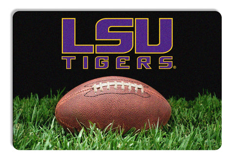 LSU Tigers Classic  Football Pet Bowl Mat - L - Team Fan Cave