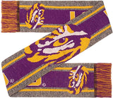 LSU Tigers Scarf Big Logo Wordmark Gray - Team Fan Cave