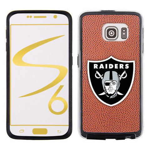 Las Vegas Raiders Classic NFL Football Pebble Grain Feel Samsung Galaxy S6 Case - Team Fan Cave