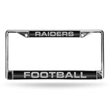 Las Vegas Raiders License Plate Frame Laser Cut Chrome Alternate