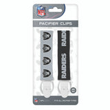 Las Vegas Raiders Pacifier Clips 2 Pack-0