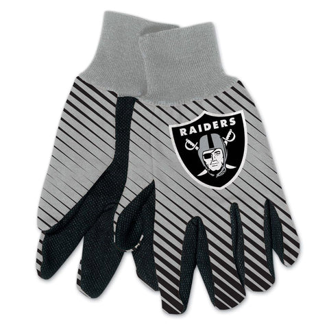 Las Vegas Raiders Two Tone Adult Size Gloves-0