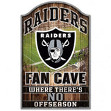 Las Vegas Raiders Wood Sign - 11"x17" Fan Cave Design-0