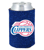 Los Angeles Clippers Kolder Kaddy Can Holder Glitter Blue Special Order - Team Fan Cave