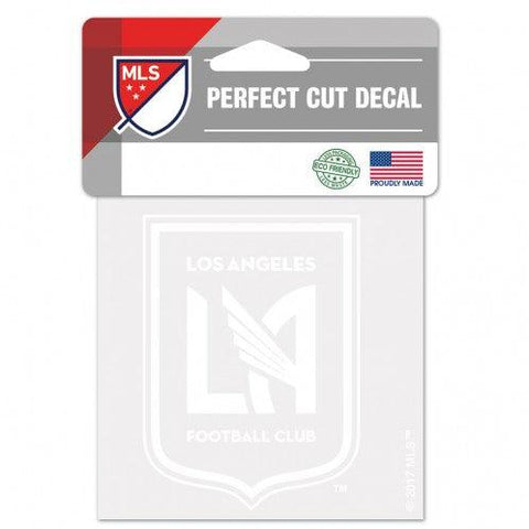 Los Angeles FC Decal 4x4 Perfect Cut White Special Order - Team Fan Cave