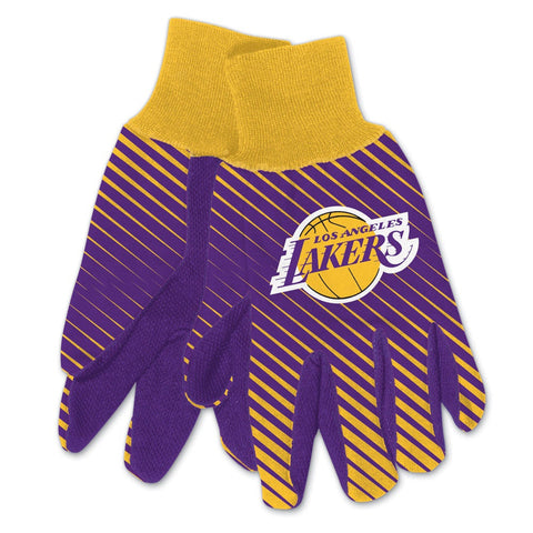 Los Angeles Lakers Two Tone Gloves - Adult-0