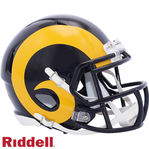 Los Angeles Rams Helmet Riddell Replica Mini Speed Style 1981-1999 T/B-0