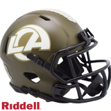 Los Angeles Rams Helmet Riddell Replica Mini Speed Style Salute To Service-0