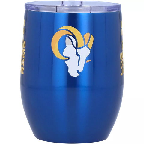 Los Angeles Rams Travel Tumbler 16oz Stainless Steel Curve-0