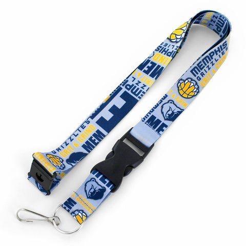 Memphis Grizzlies Lanyard Breakaway Style Dynamic Design Special Order