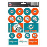 Miami Dolphins Decal Sheet 5x7 Vinyl-0