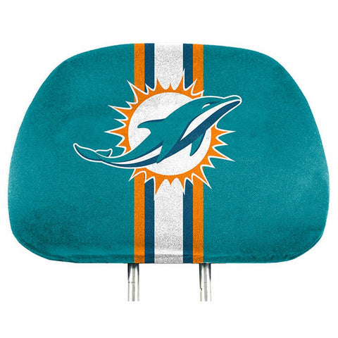 Miami Dolphins Headrest Covers Full Printed Style - Special Order