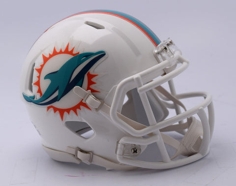 Miami Dolphins Helmet Riddell Replica Mini Speed Style 2018-0