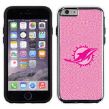 Miami Dolphins Pink NFL Football Pebble Grain Feel IPhone 6 Case - - Team Fan Cave