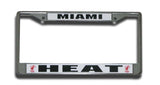 Miami Heat License Plate Frame Chrome - Team Fan Cave