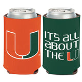 Miami Hurricanes Can Cooler Slogan Design Special Order