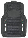 Miami Hurricanes Car Mats - Deluxe Set