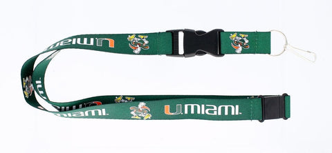 Miami Hurricanes Lanyard Green - Team Fan Cave