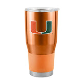 Miami Hurricanes Travel Tumbler 30oz Stainless Steel Gameday Design-0