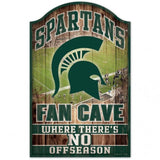 Michigan State Spartans Sign 11x17 Wood Fan Cave Design - Special Order