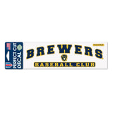 Milwaukee Brewers Decal 3x10 Perfect Cut Color-0