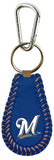 Milwaukee Brewers Team Color Baseball Keychain - Team Fan Cave