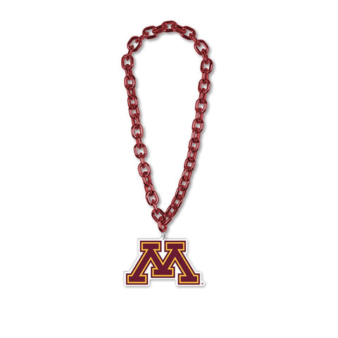 Minnesota Golden Gophers Necklace Big Fan Chain-0