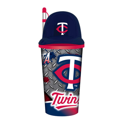 Minnesota Twins Helmet Cup 32oz Plastic with Straw-0