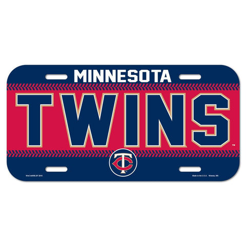 Minnesota Twins License Plate Plastic - Team Fan Cave