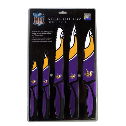 Minnesota Vikings Knife Set - Kitchen - 5 Pack - Team Fan Cave