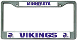 Minnesota Vikings License Plate Frame Chrome