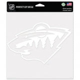 Minnesota Wild Decal 8x8 Perfect Cut White - Special Order